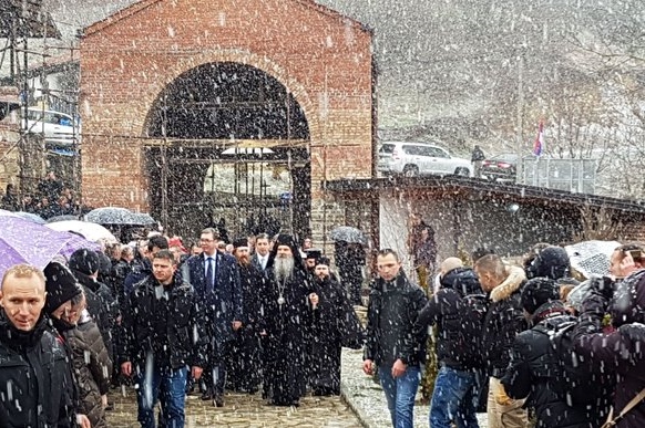 Predsednik Srbije Aleksandar Vucic stigao je u Banjsku.