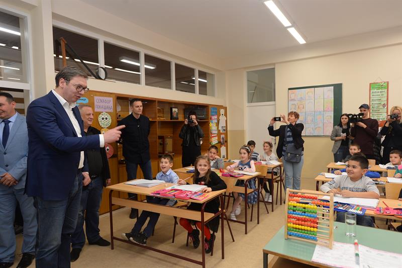 Председник Србије Александар Вучић у Шиду.