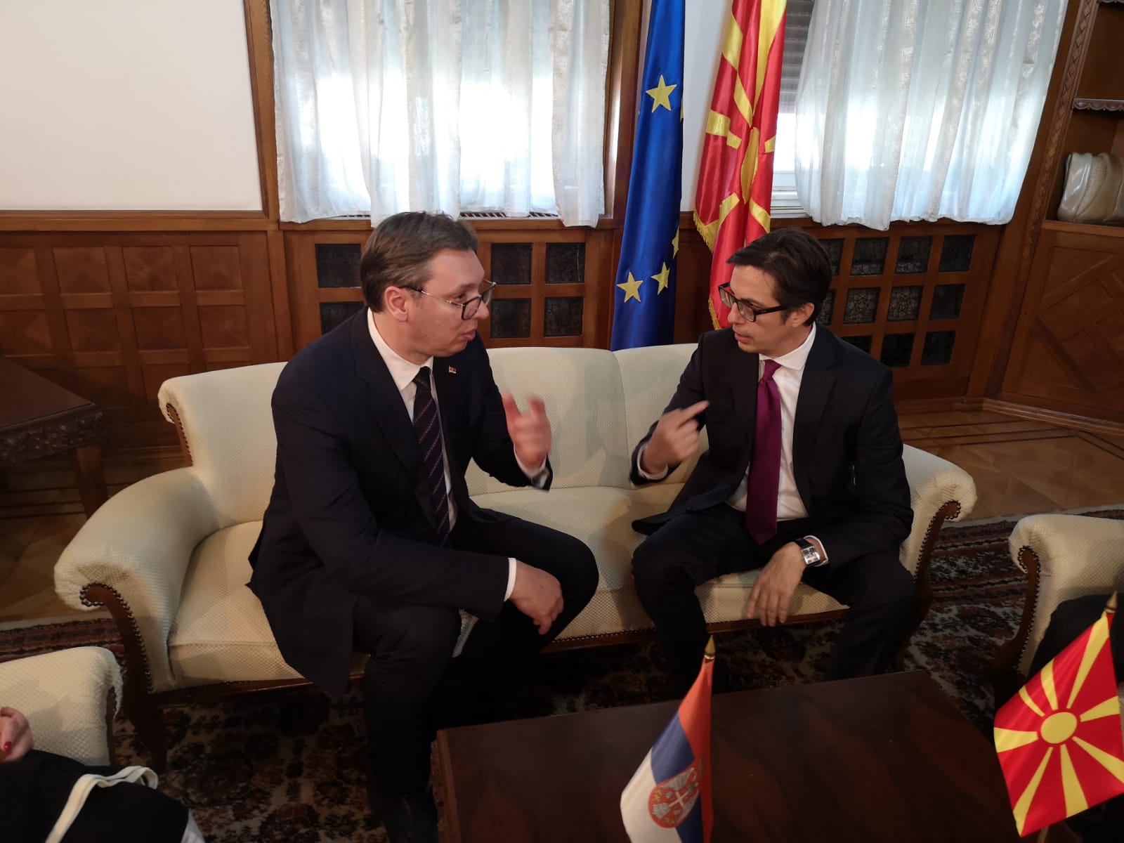 Predsednik Srbije Aleksandar Vucic na inauguraciji Steve Pendarovskog za prvog predsednika Severne Makedonije.
