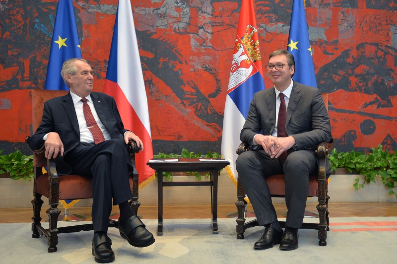Predsednik Vucic sa Milosem Zemanom