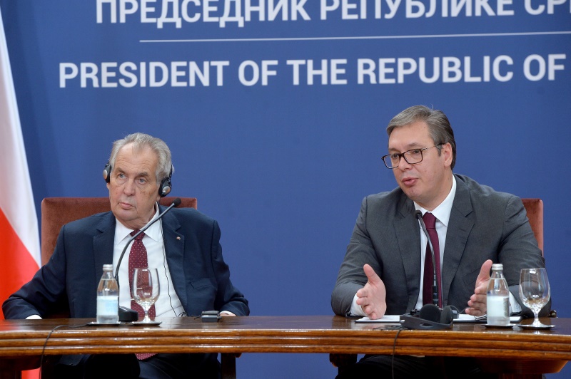 Aleksandar Vucic i Milos Zeman