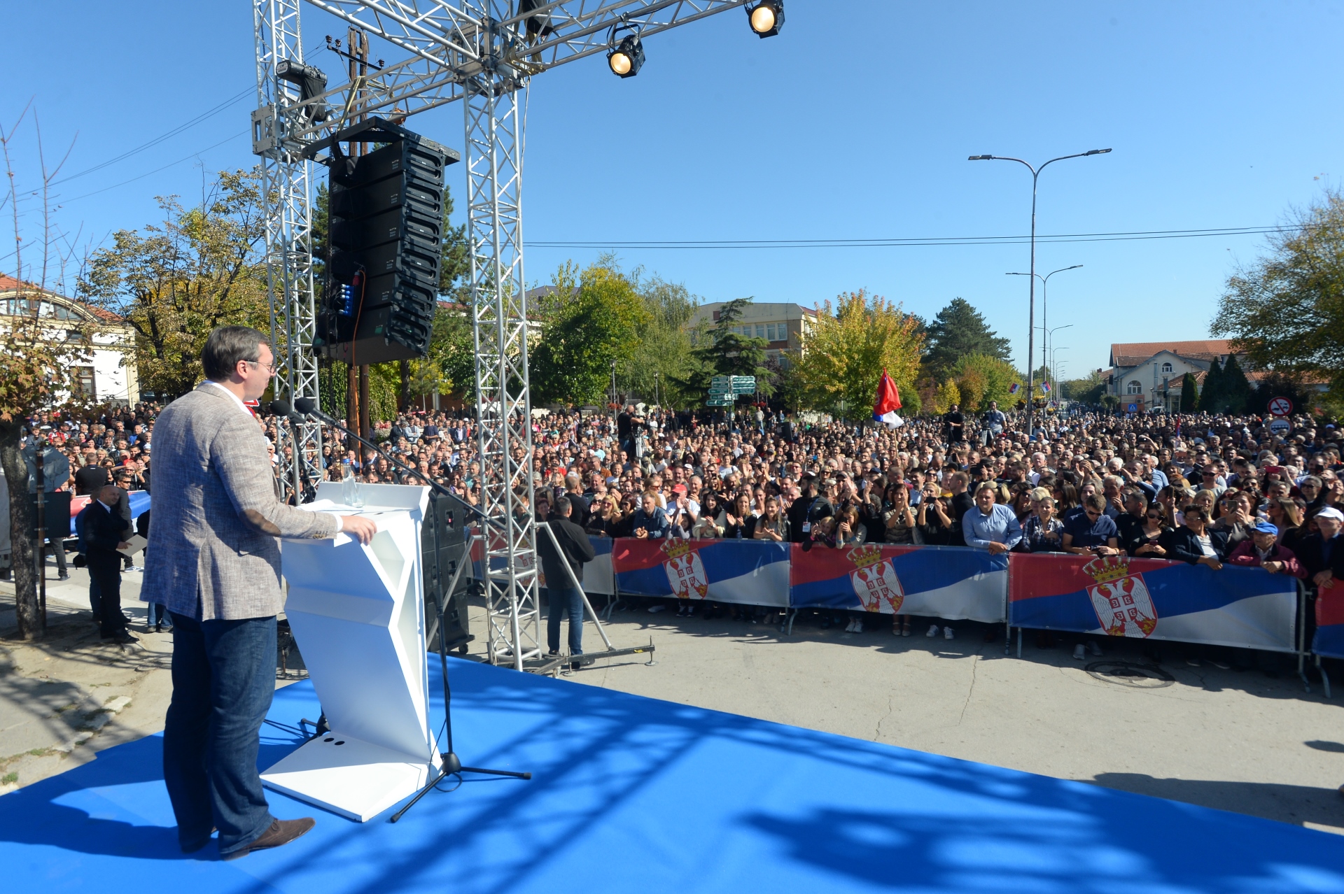 Predsednik Srbije Aleksandar Vucic u obilasku Toplickom okrugu
