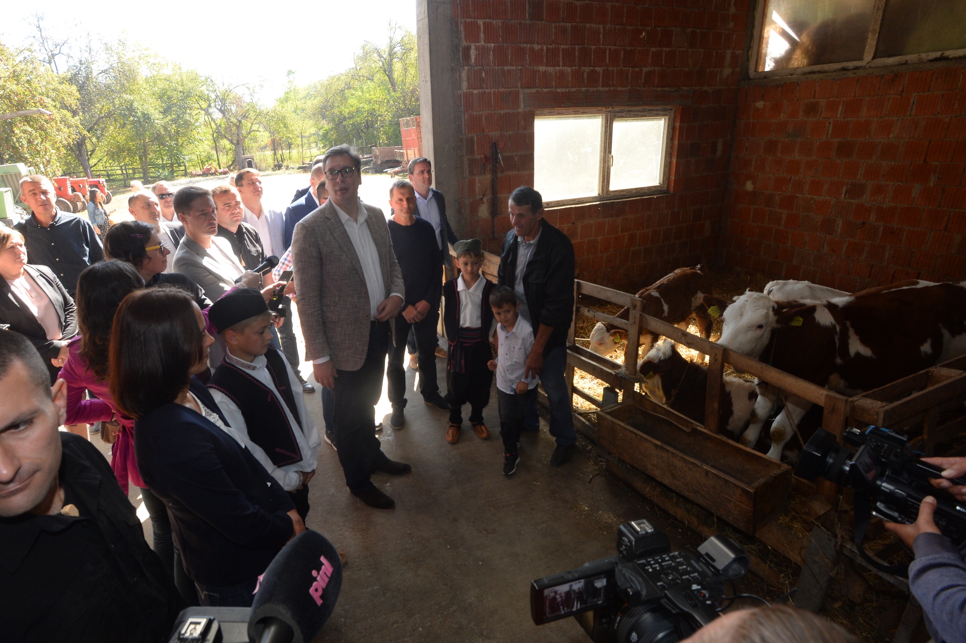 Predsednik Srbije Aleksandar Vucic u poseti Toplickom okrugu