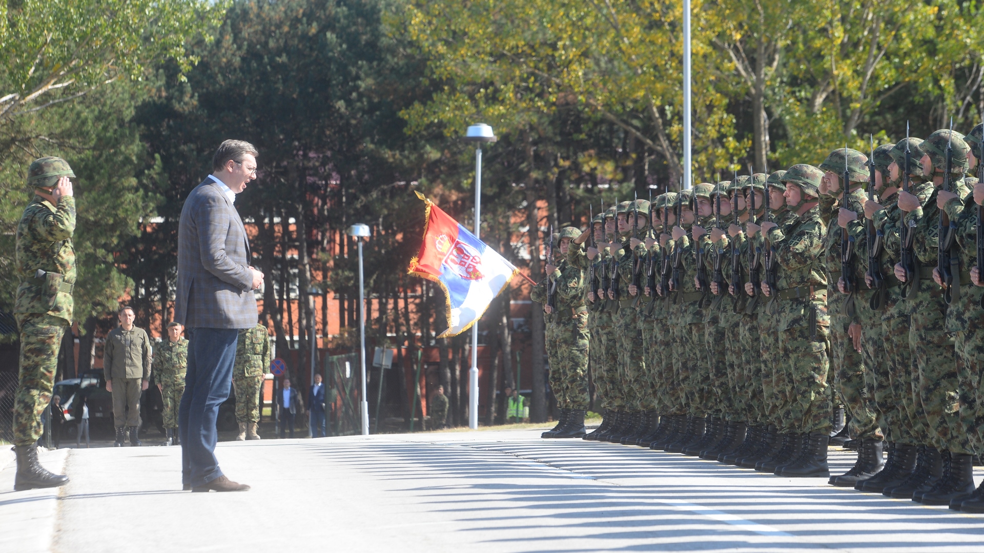 Predsednik Srbije ALeksandar Vucic u Kursumliji koliko je Srbija snaznija toliko je i vojska jaca
