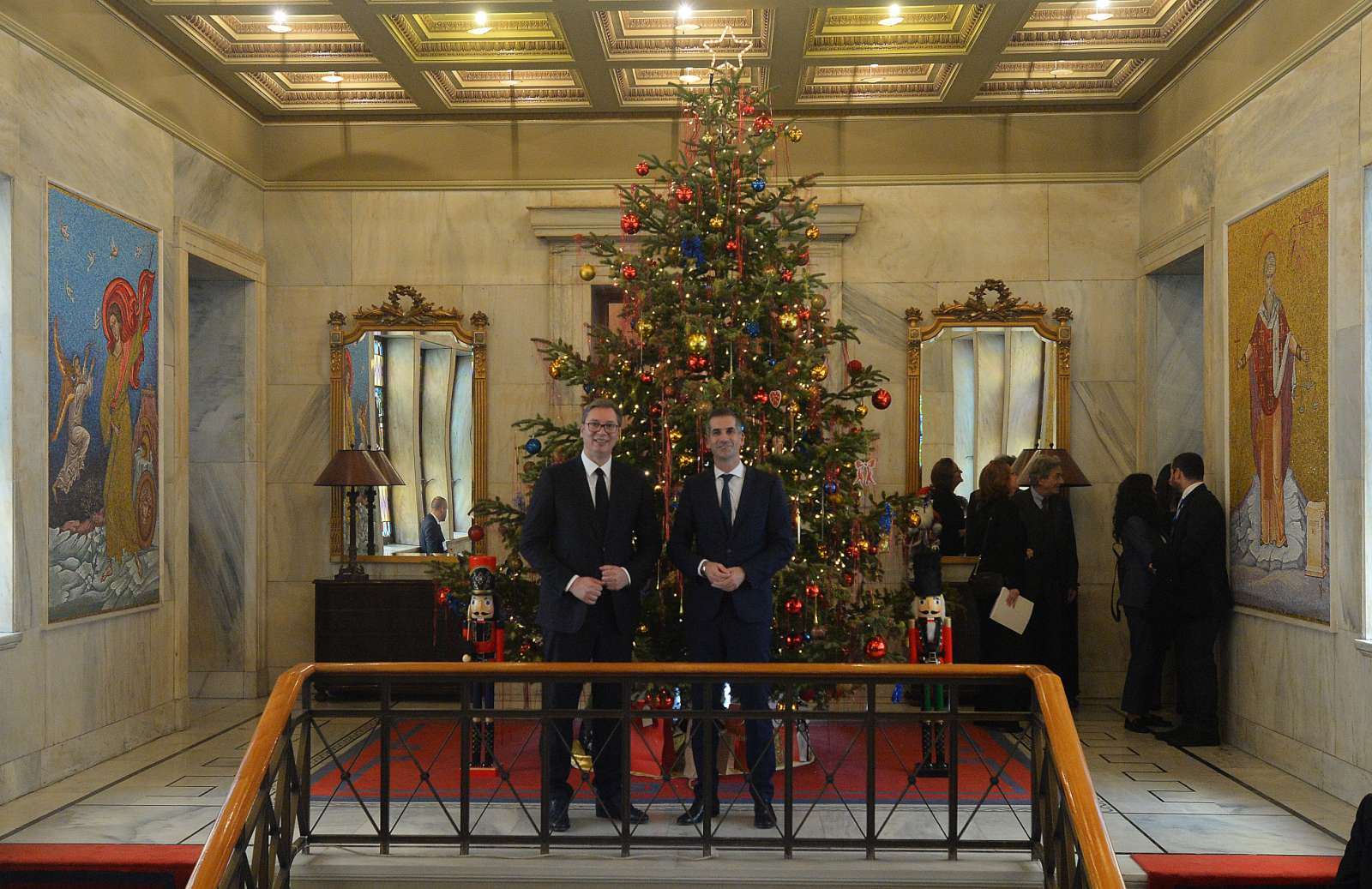 Predsednik Srbije Aleksandar Vucic sa gradonacelnikom Atine Kostasom Bakojanisom