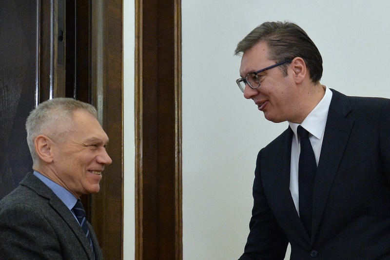 Председник Републике Србије Александар Вучић примио је данас амбасадора Руске Федерације Александра Боцан-Харченка