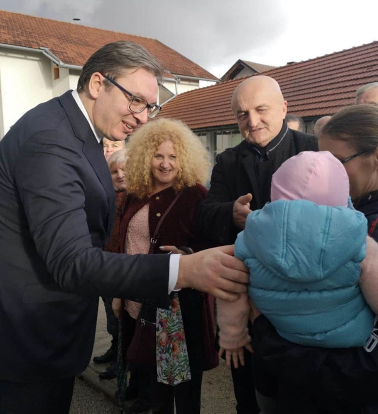 Predsednik Srbije Aleksandar Vucic posetio Cipuljic kod Bugojna