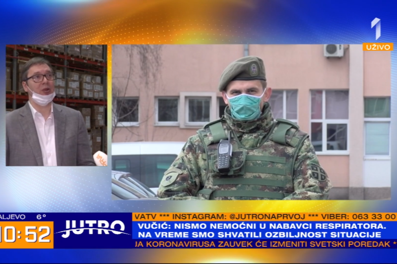 Predsednik Srbije Aleksandar Vucic Drzava dosad ulozila 370 miliona evra u medicinsku opremu i zastitu