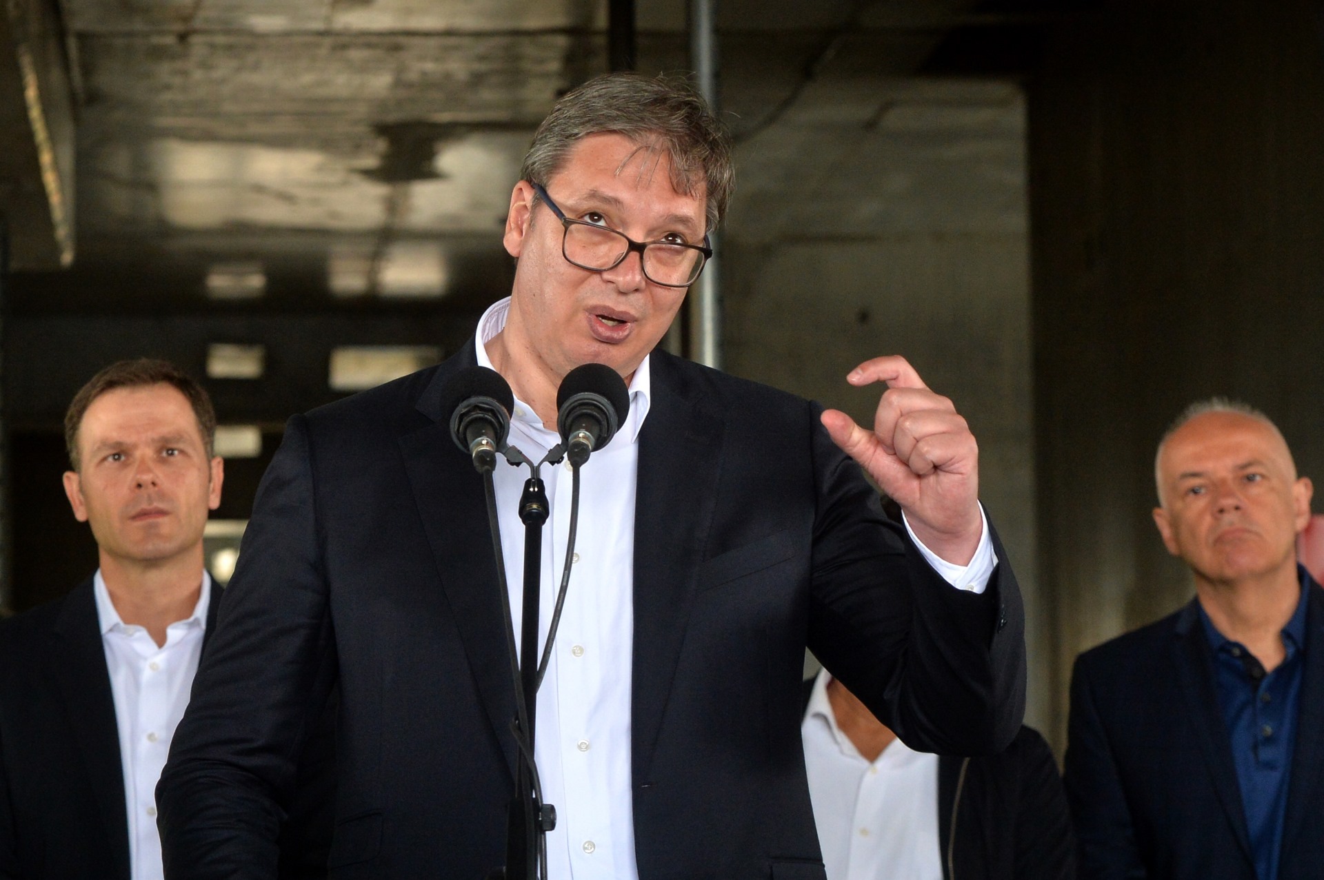 Predsednik Srbije Aleksandar Vucic obisao je danas radove na Kuli Beograd u "Beogradu na vodi". 3