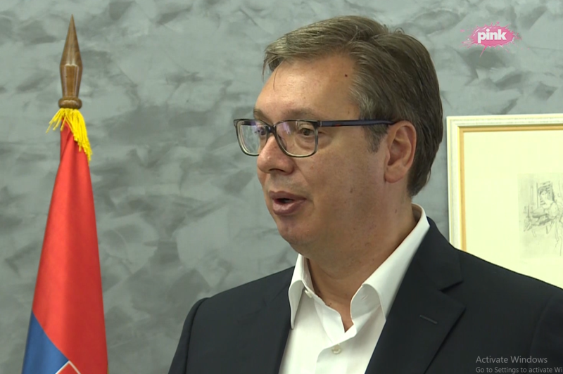 Predsednik Srbije Aleksandar Vucic dobar sastanak sa Lajcakom i Palmerom