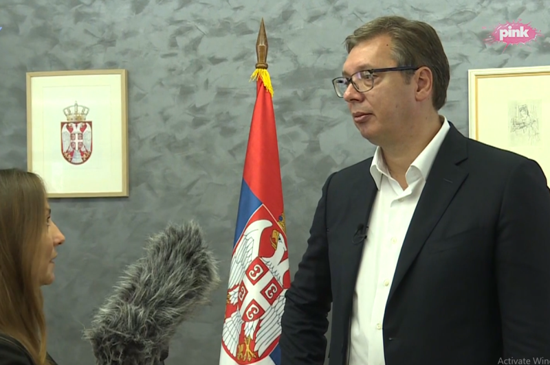 Predsednik Srbije Aleksandar Vucic dobar sastanak sa Lajcakom i Palmerom