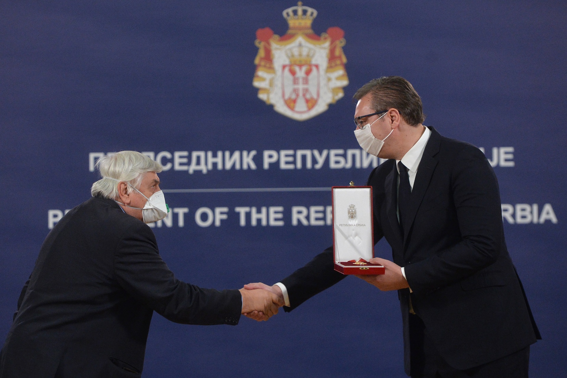 Epidemiolog Branislav Tiodorovic. Predsednik Republike Srbije Aleksandar Vucic danas urucio odlikovanja.