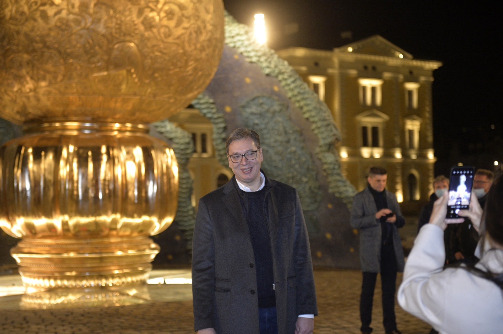 Vucic obilazak spomenika Stefan Nemanja