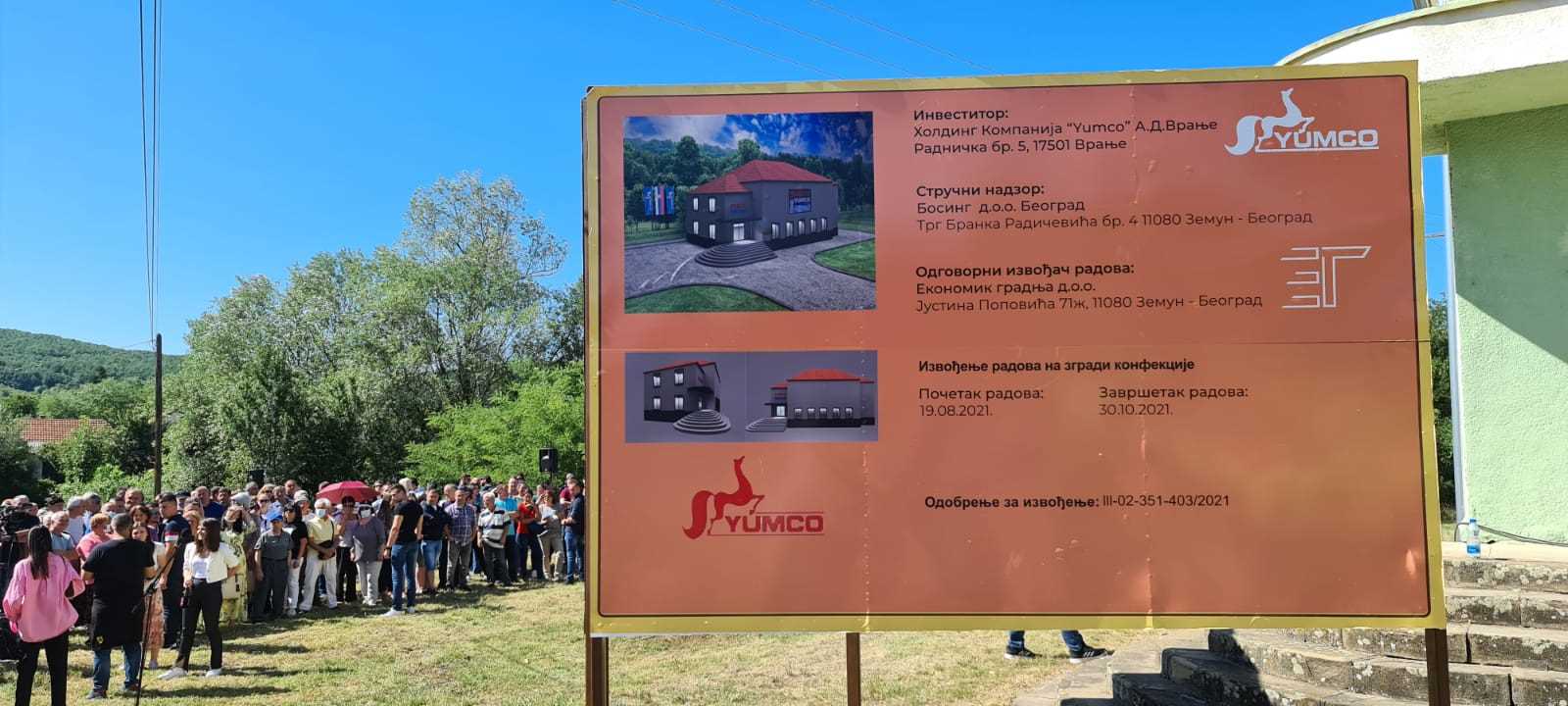 Predsednik Republike Srbije Aleksandar Vucic u obilasku Barbatovcu, gde je najavio novi pogon kompanije "Yumco".