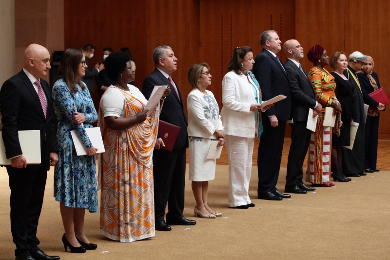 Predsednik Srbije Aleksandar Vucic je primio akreditive ambasadora na nerezidencijalnoj osnovi