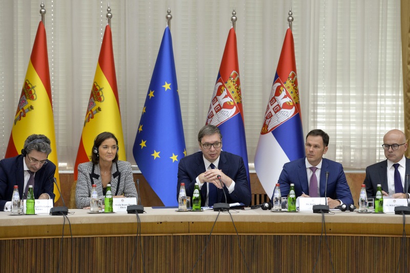 Predsednik Srbije Aleksandar Vucic Obostrani interes za dalje unapređenje ekonomske saradnje