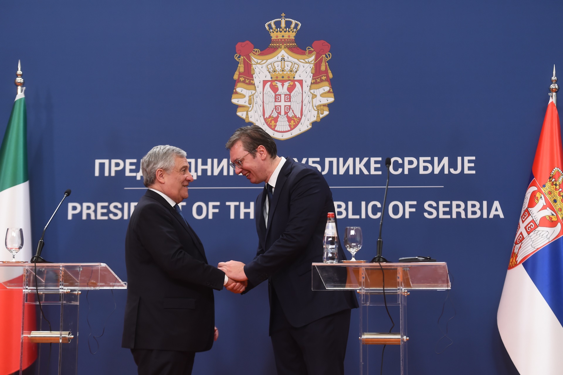Председник Вучић изјавио је данас да предстоји добро време за сарадњу Србије и Италије.