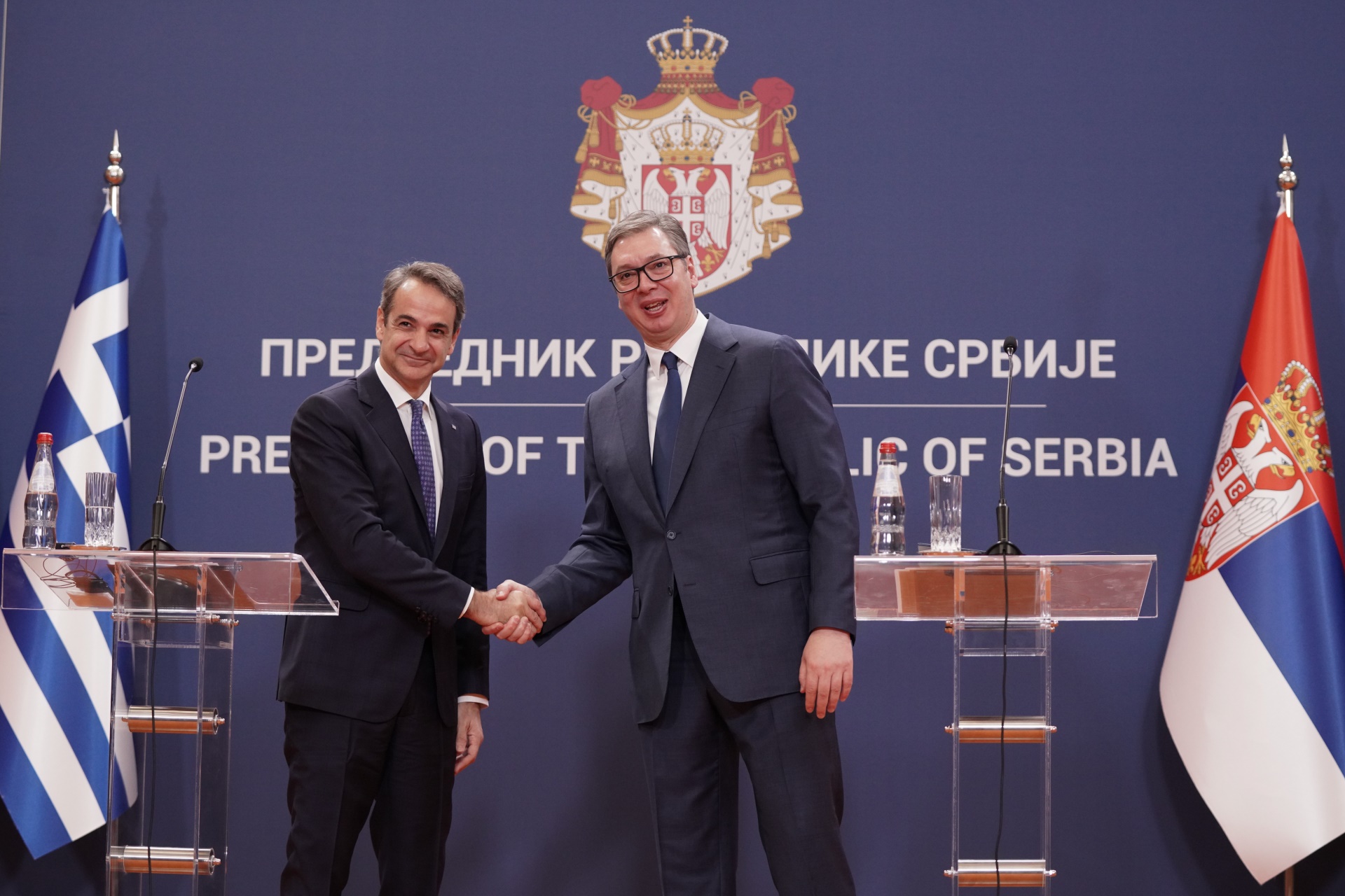 Председник Републике Србије Александар Вучић изјавио је да су Србија и Грчка увек подржавале територијални интегритет једна другој, као и да верује да ће тако бити и у будућности.