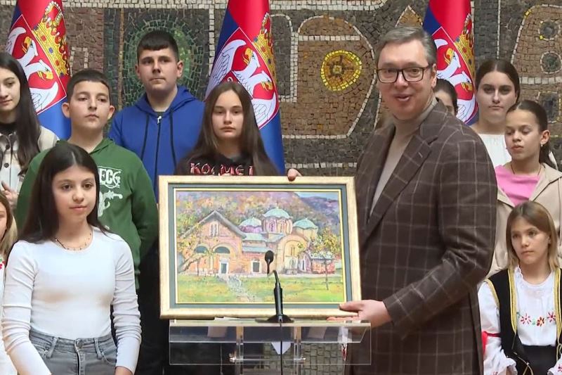 Predsednik Srbije Aleksandar Vucic Srbija će uvek biti uz decu sa Kosova i Metohije