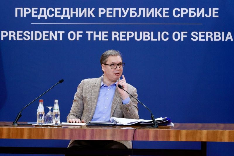 Predsednik Srbije Aleksandar Vucic Za Srbiju je mir prioritetni interes