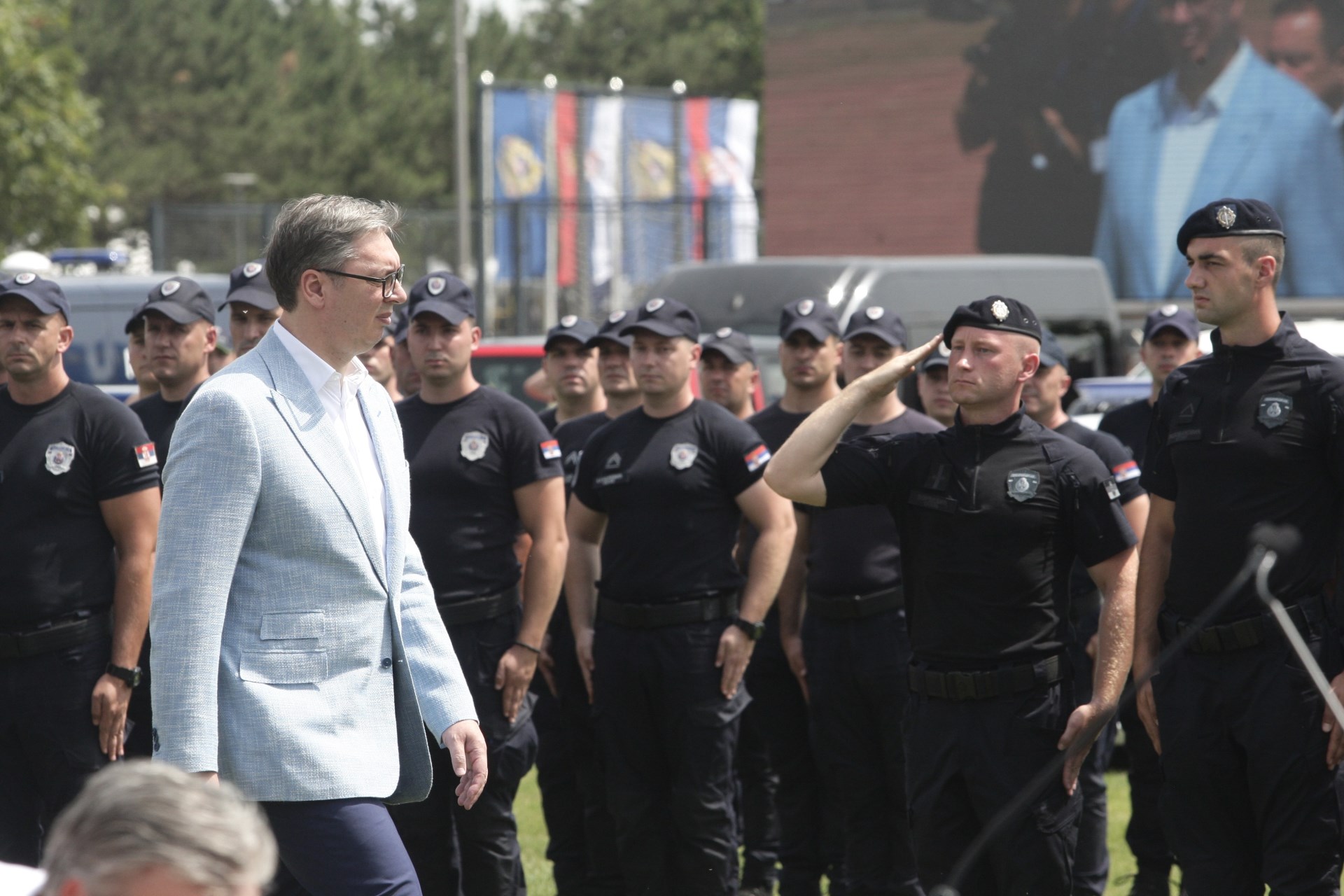 Председник Републике Србије Александар Вучић изјавио је на централној свечаности поводом обележавања Дана полиције, да је посао полиције, у свету нестабилности, изузетно важан - да осигура безбедност свих наших грађана и истакао да је то од пресудног интереса за Републику Србију, као и да је задовољан радом полиције.