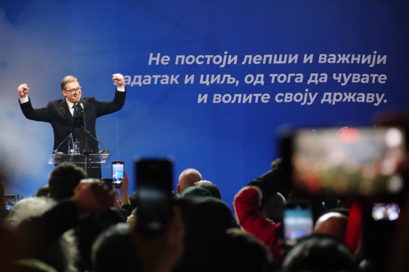 Predsednik Srbije Aleksandar Vucic Ne damo Srbiju