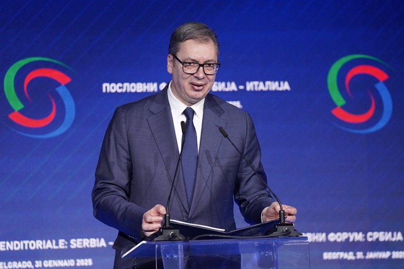 Predsednik Srbije Aleksandar Vucic Odnose Srbije i Italije ne može ništa da poremeti