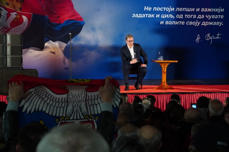 Predsednik Srbije Aleksandar Vucic Uspećemo da sačuvamo svoju zemlju