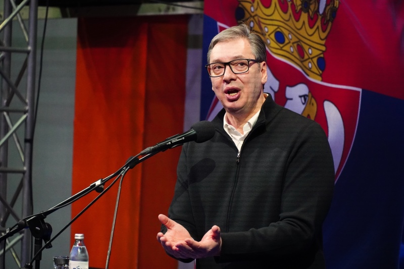 Predsednik Srbije Aleksandar Vucic Nastavljamo da gradimo Srbiju