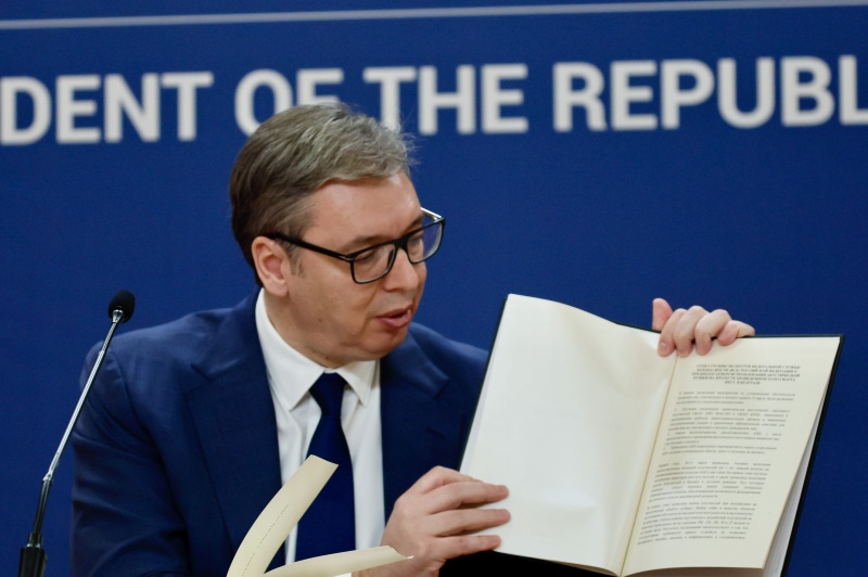 Predsednik Srbije Aleksandar Vucic FSB potvrdio da nije bilo zvucnog topa