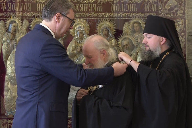 Predsednik Srbije Aleksandar Vucic Srbija ceni patrijarha Kirila kao iskrenog prijatelja