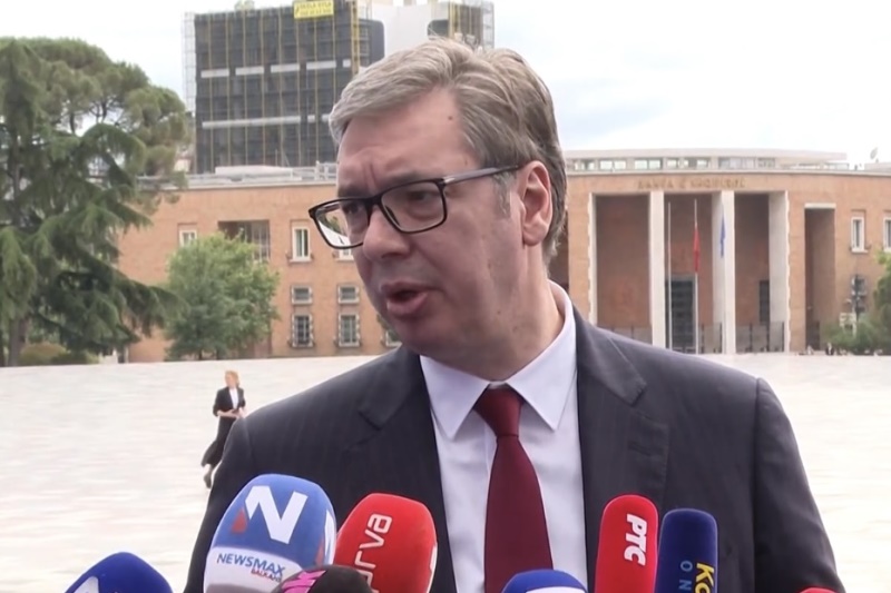 Predsednik Srbije Aleksandar Vucic U Tirani razgovori i o infrastrukturnim projektima