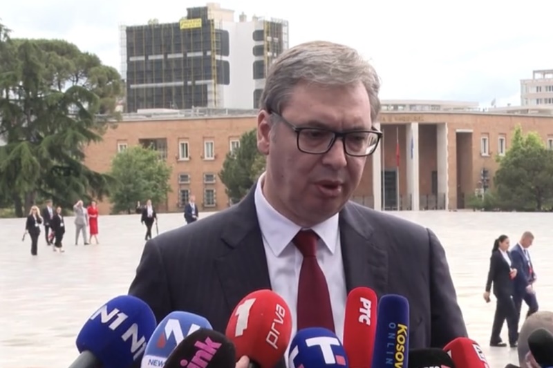 Predsednik Srbije Aleksandar Vucic U Tirani razgovori i o infrastrukturnim projektima