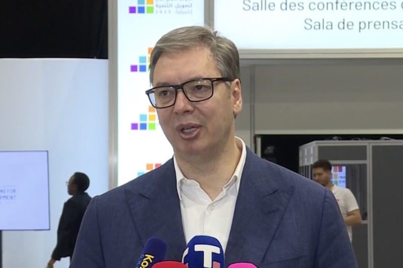 Predsednik Srbije Aleksandar Vucic Tucu posle utakmice uvek trazi onaj koji je izgubio