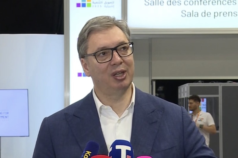 Predsednik Srbije Aleksandar Vucic Tucu posle utakmice uvek trazi onaj koji je izgubio