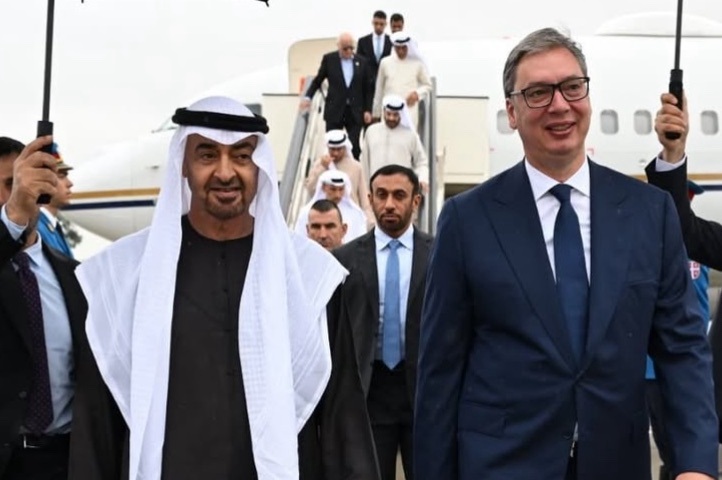 Predsednik Srbije Aleksandar Vucic Predsednik Vucic ugostio predsednika Ujedinjenih Arapskih Emirata