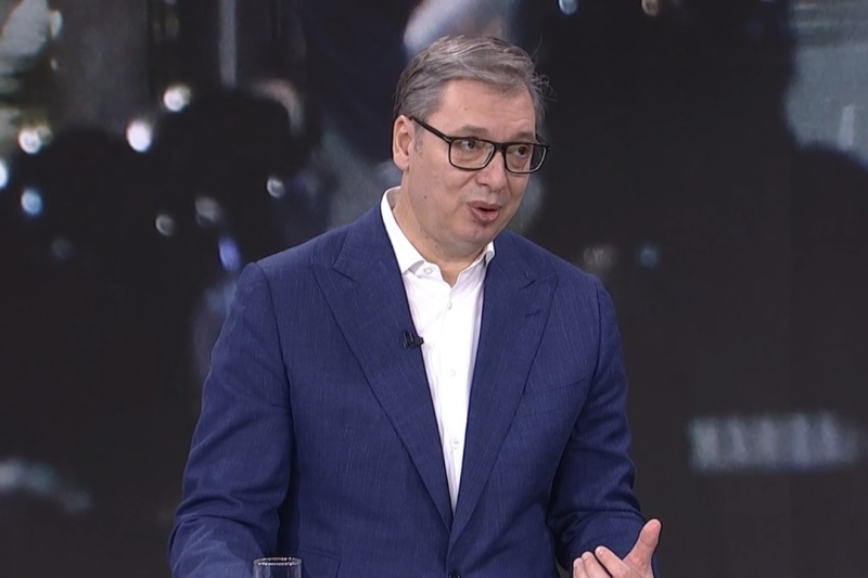 Predsednik Srbije Aleksandar Vucic Srbija Blokaderski program se sveo na sipke, motke i kamenice