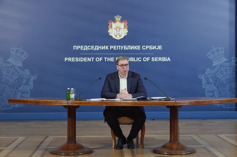 Predsednik Srbije Aleksandar Vucic Srbija i nas narod uvek na prvom mestu