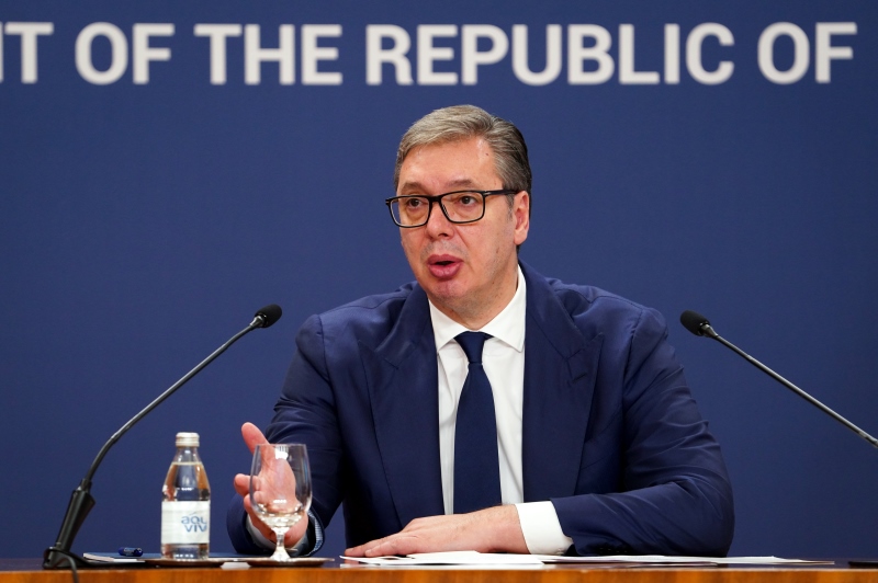 Predsednik Srbije Aleksandar Vucic uzasan teroristicki napad ispred Narodne Skupstine