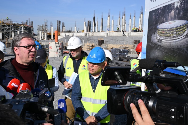 Predsednik Srbije Aleksandar Vucic Srbija ce dobiti fantastican stadion