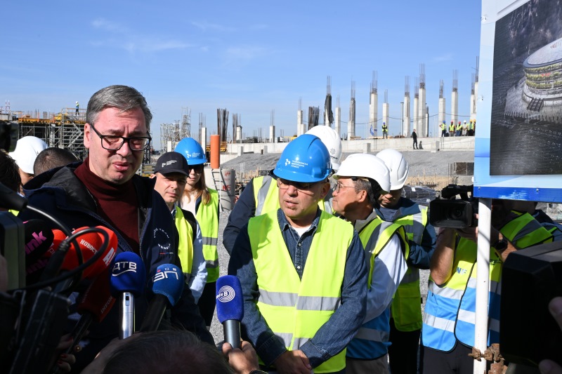 Predsednik Srbije Aleksandar Vucic Srbija ce dobiti fantastican stadion