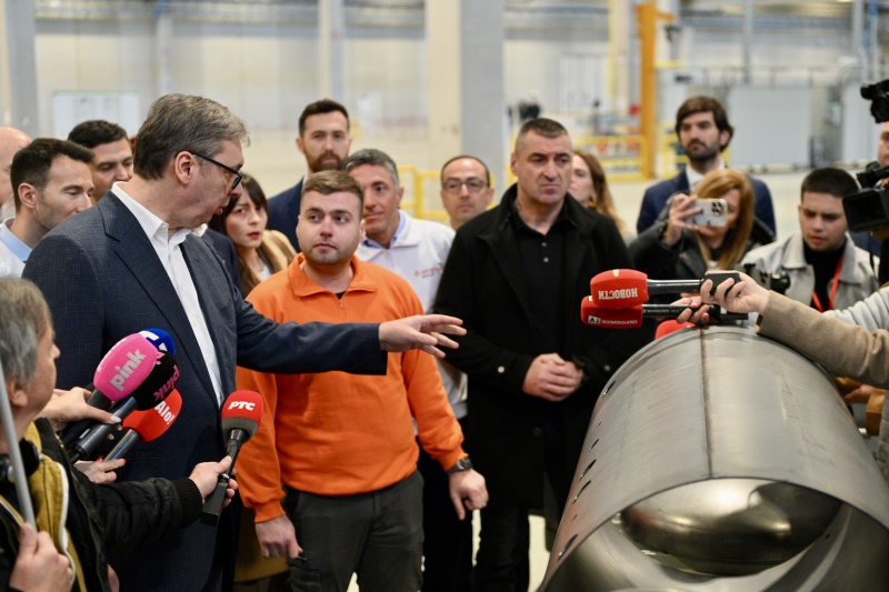 Predsednik Srbije Aleksandar Vucic fabrika Ariston u Nisu zaposlise oko 300 ljudi