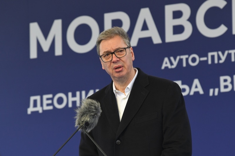 Predsednik Srbije Aleksandar Vucic Nastavljamo da spajamo Srbiju