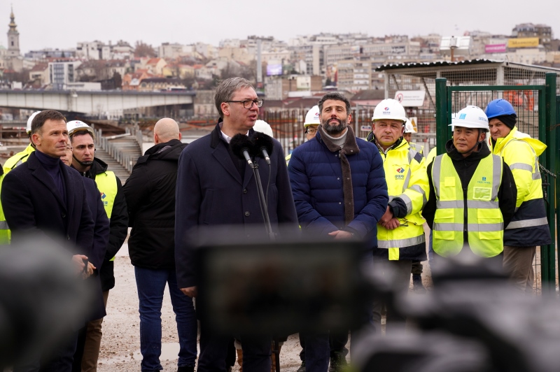 Predsednik Srbije Aleksandar Vucic Novi savski most bice otvoren do kraja marta 2027. godine