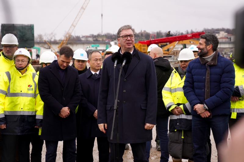 Predsednik Srbije Aleksandar Vucic Novi savski most bice otvoren do kraja marta 2027. godine