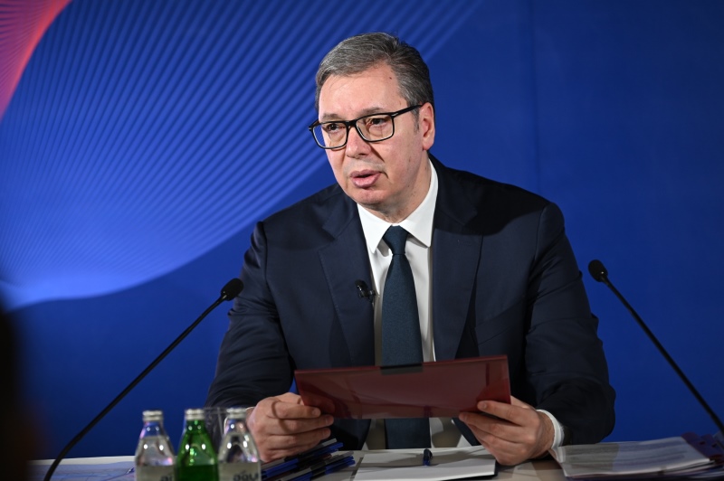 Predsednik Srbije Aleksandar Vucic Uspeli smo da sacuvamo mir i stabilnost u 2025. uprkos svim pritiscima