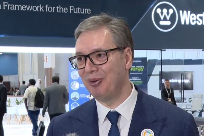 Predsednik Srbije Aleksandar Vucic Srbija zeli da doprinese ciljevima odrzivosti