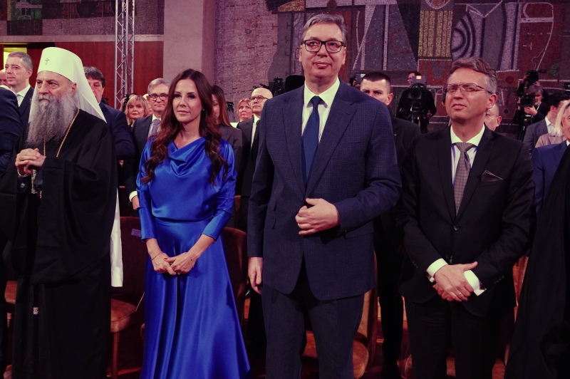 Predsednik Srbije Aleksandar Vucic sretenje spaja veru, vitestvo i ustavotvornost