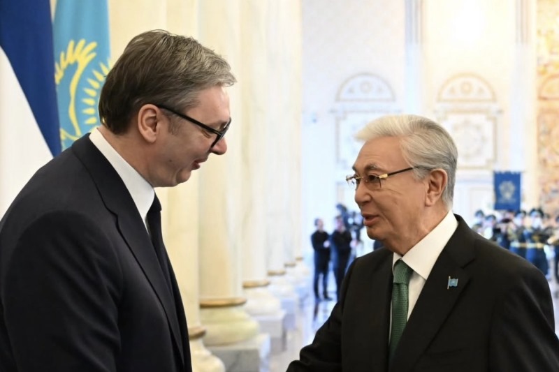 Predsednik Srbije Aleksandar Vucic Nastavljamo da radimo na jacanju saradnje sa Kazahstanom