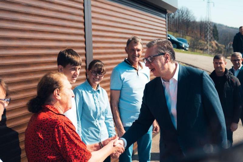 Predsednik Srbije Aleksandar gradice se brza saobracajnica od Pozege do Uzica